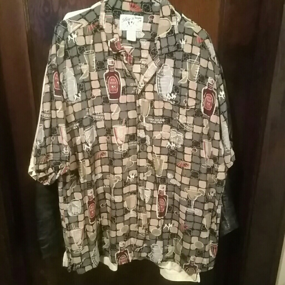Vintage (Hawaiian) Dog Cocktails shirt